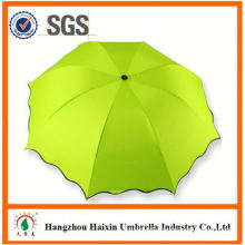 2015 Latest Factory Wholesale Parasol Print Logo 3 fold umbrella with case